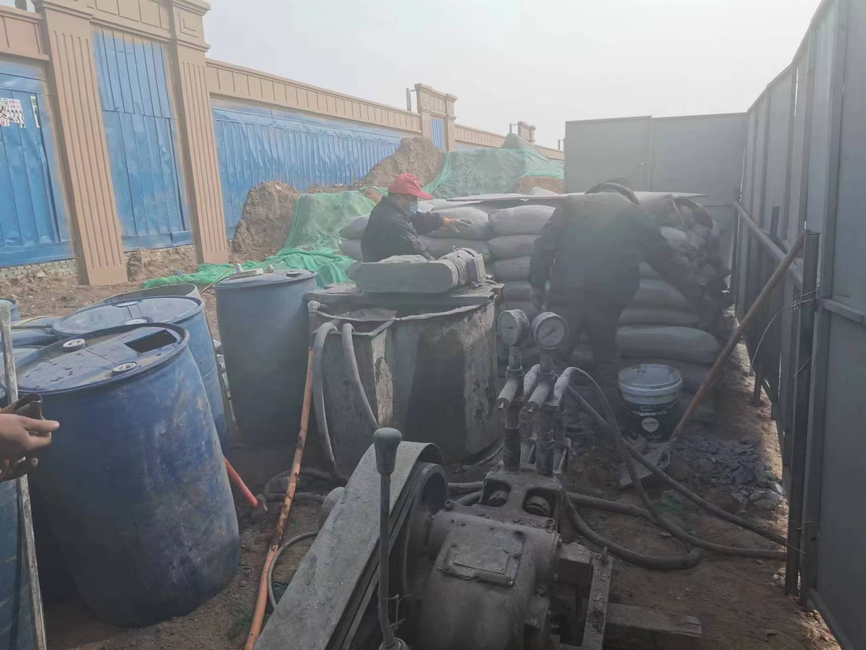 泰丰办事处房屋下沉注浆